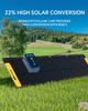 1102.5 Wh Portable Power Station with 100 W Solar Panel, Solar Generator LiMnFePO4 Battery for Camping Home Backup