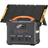 1102.5 Wh Portable Power Station with 100 W Solar Panel, Solar Generator LiMnFePO4 Battery for Camping Home Backup
