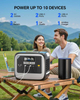 C700 Portable Power Station – 472.5Wh, 700W AC Output, Solar Charging, for Camping & Emergencies