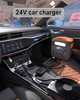 Car Charging Cable Compatible with Jackery Anker EcoFlow 16AWG Car Cigarette Lighter Charger To 6 in 1 Cable Cigarette Lighter Charging for Portable Power Station