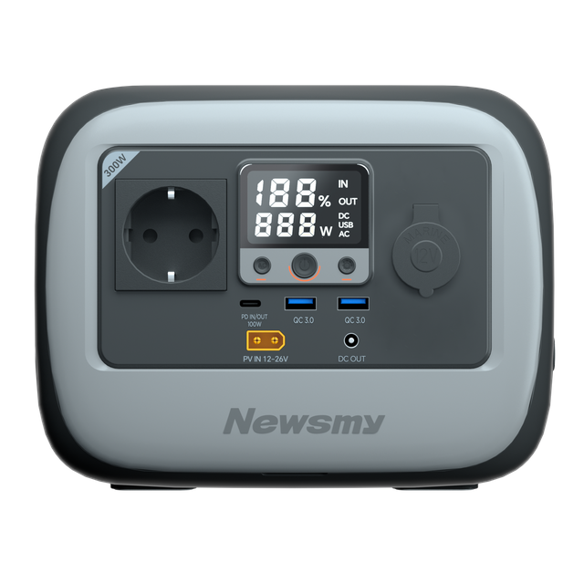 C300 Portable Power Station – 236Wh, 300W AC Output, Solar-Ready, Compact for Camping & Emergencies