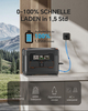 2047.5Wh Solar Power Station 2400W (4500W Peak) UPS Battery Backup, All-in-One Inverter for Home Emergency and Camping