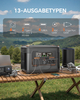 2047.5Wh Solar Power Station 2400W (4500W Peak) UPS Battery Backup, All-in-One Inverter for Home Emergency and Camping
